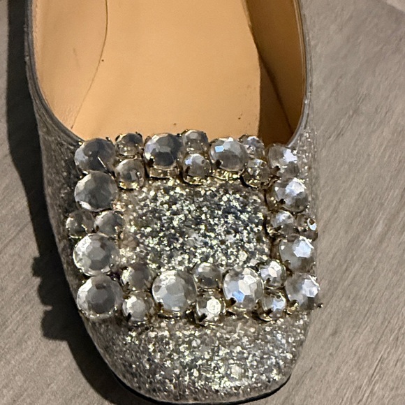 Kate Spade Silver Embellished Flats - Picture 6 of 7